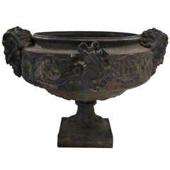 19th Century Weathered Bronze Urn, France