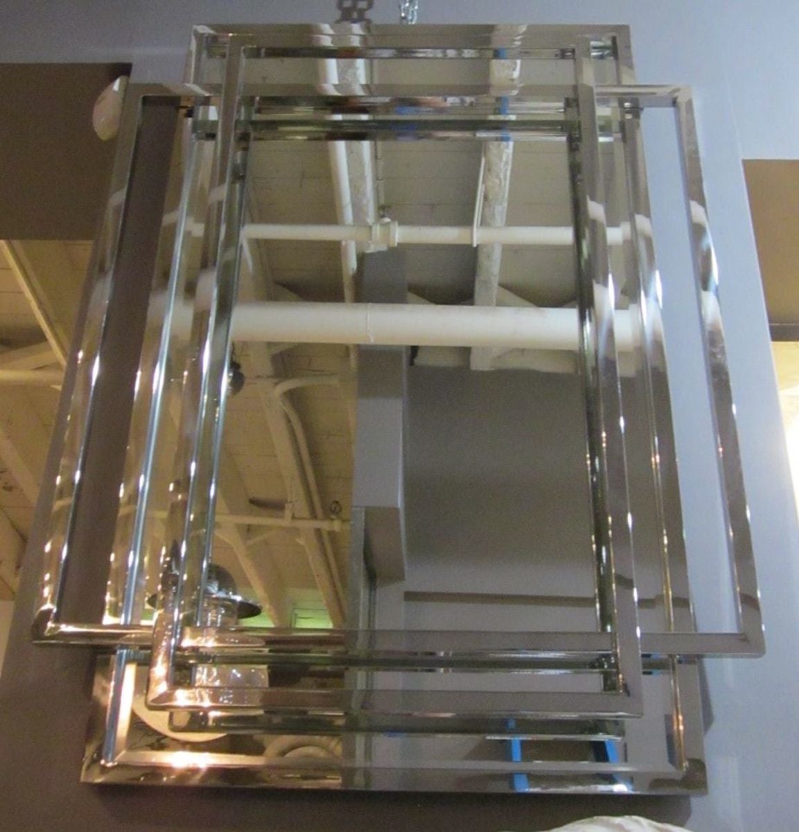 Contemporary Trellis Mirror