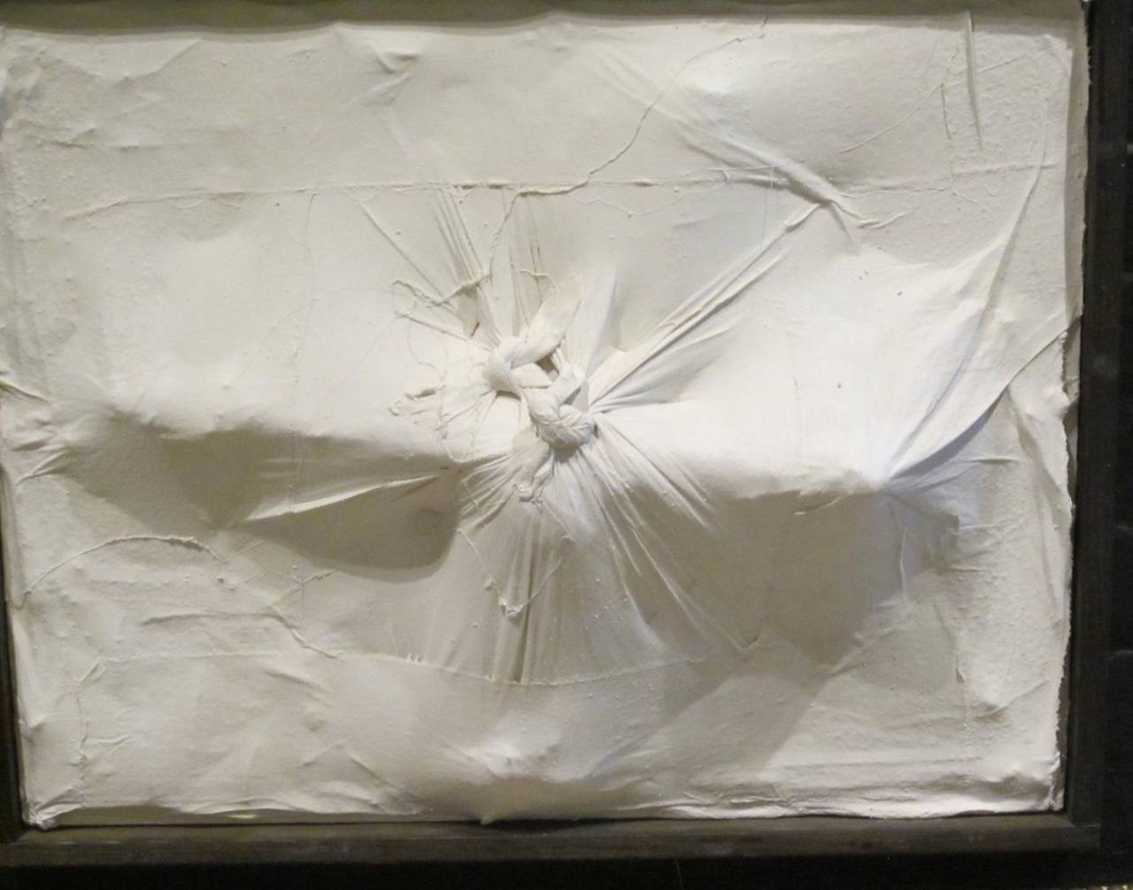 Abstract Plaster Relief in Frame, Belgium, Contemporary