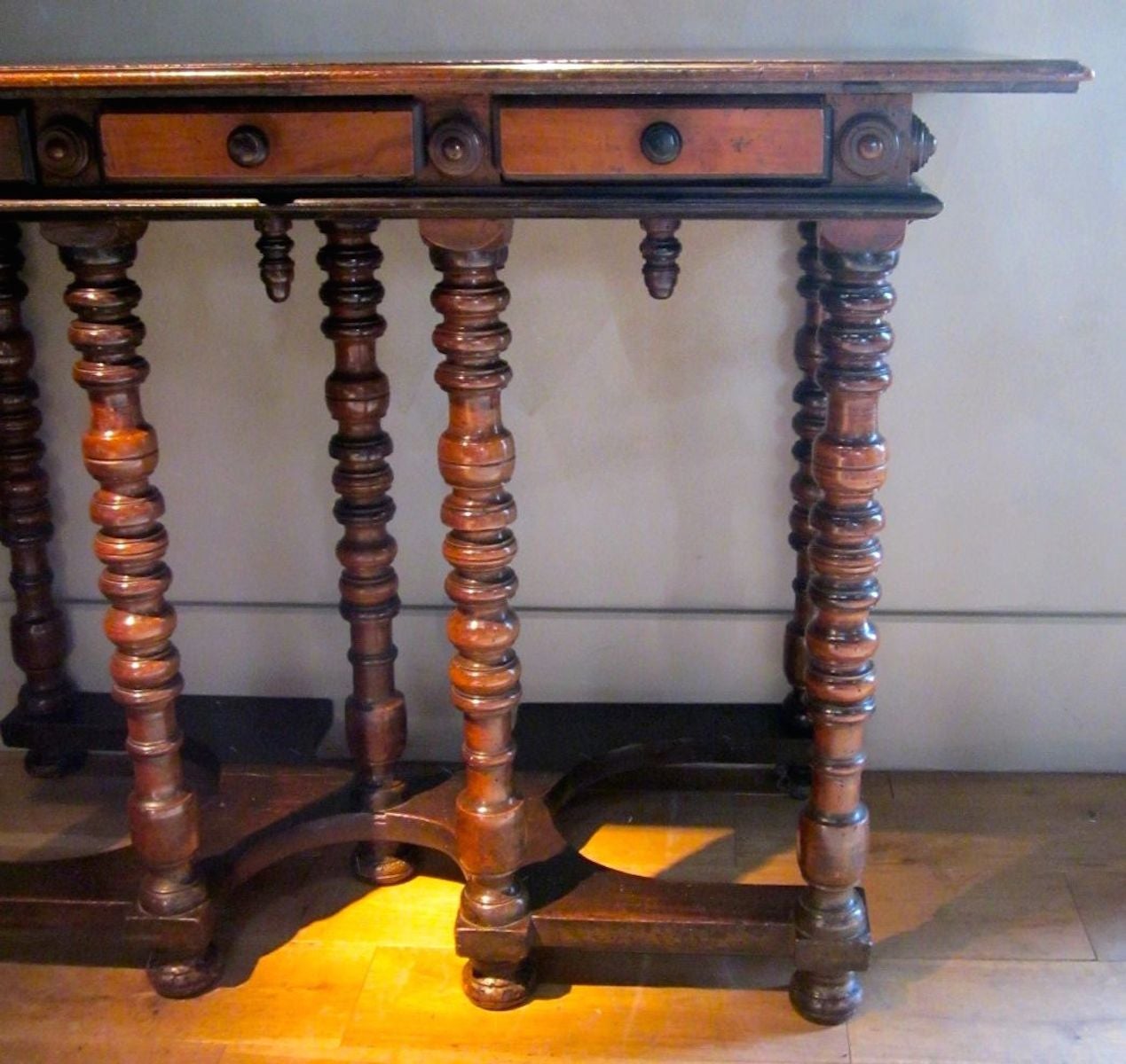 Walnut 17th Century Italian Console Table