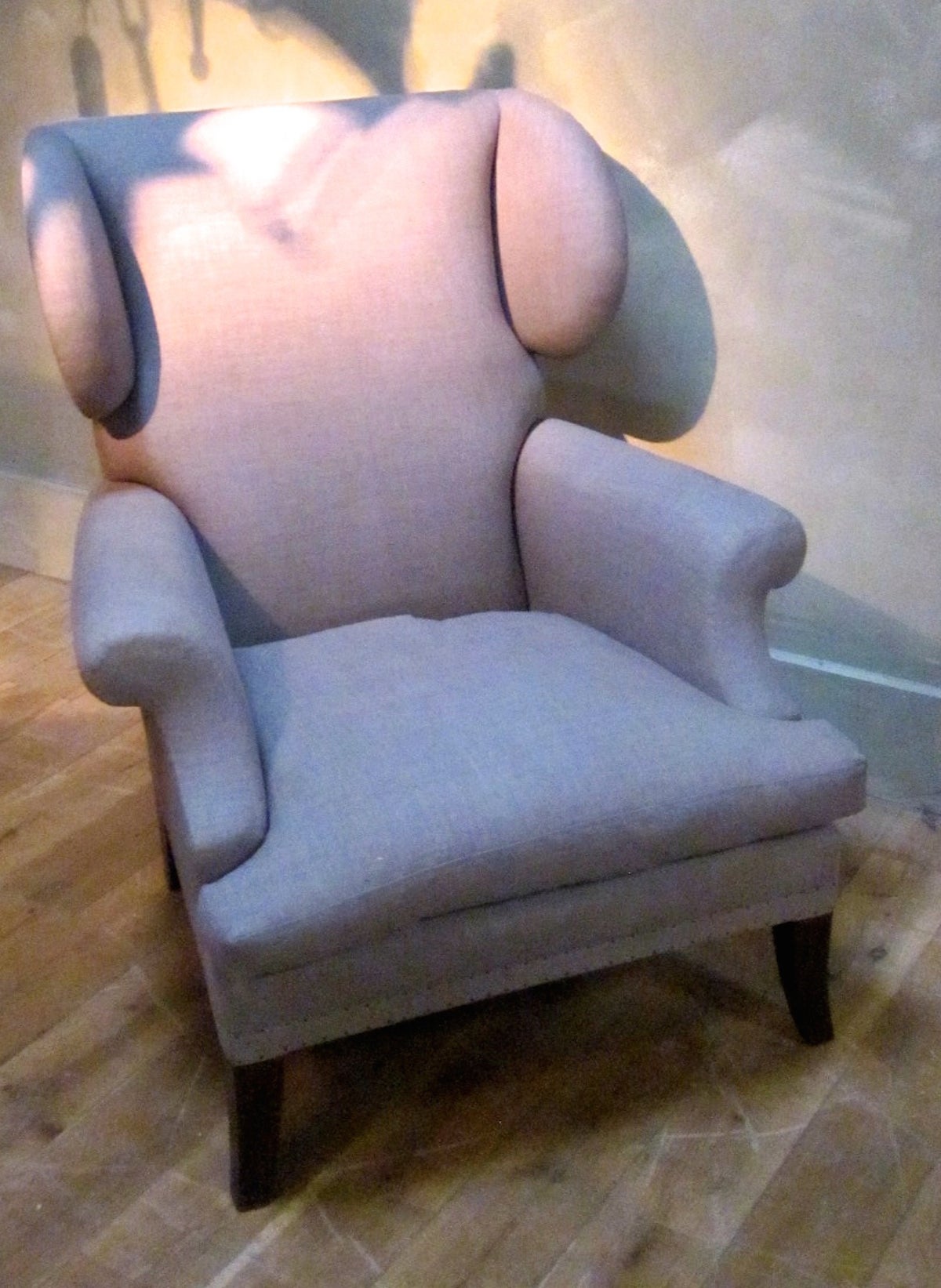 Upholstered Pair Of Wing Chairs, England, 19th Century 1