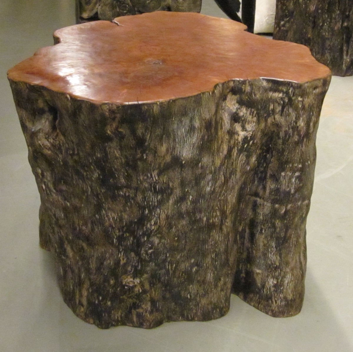 Prehistoric Lychee Wood Side Table from Indonesia In Excellent Condition In New York, NY