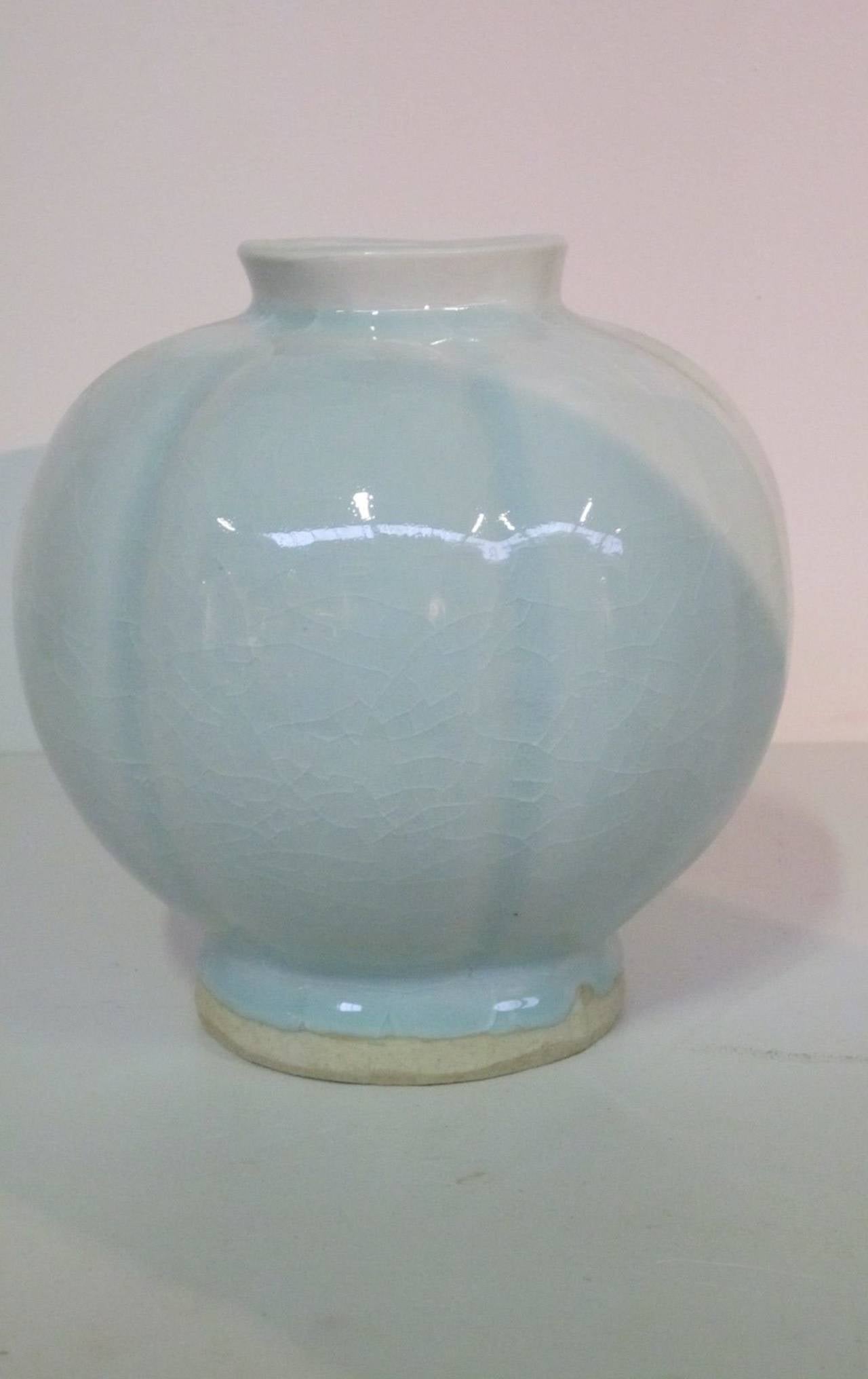 Pale Turquoise Small Vases, China, Contemporary In Excellent Condition In New York, NY
