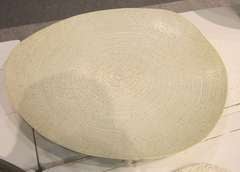 Italian Fine Ceramic White Large Platter