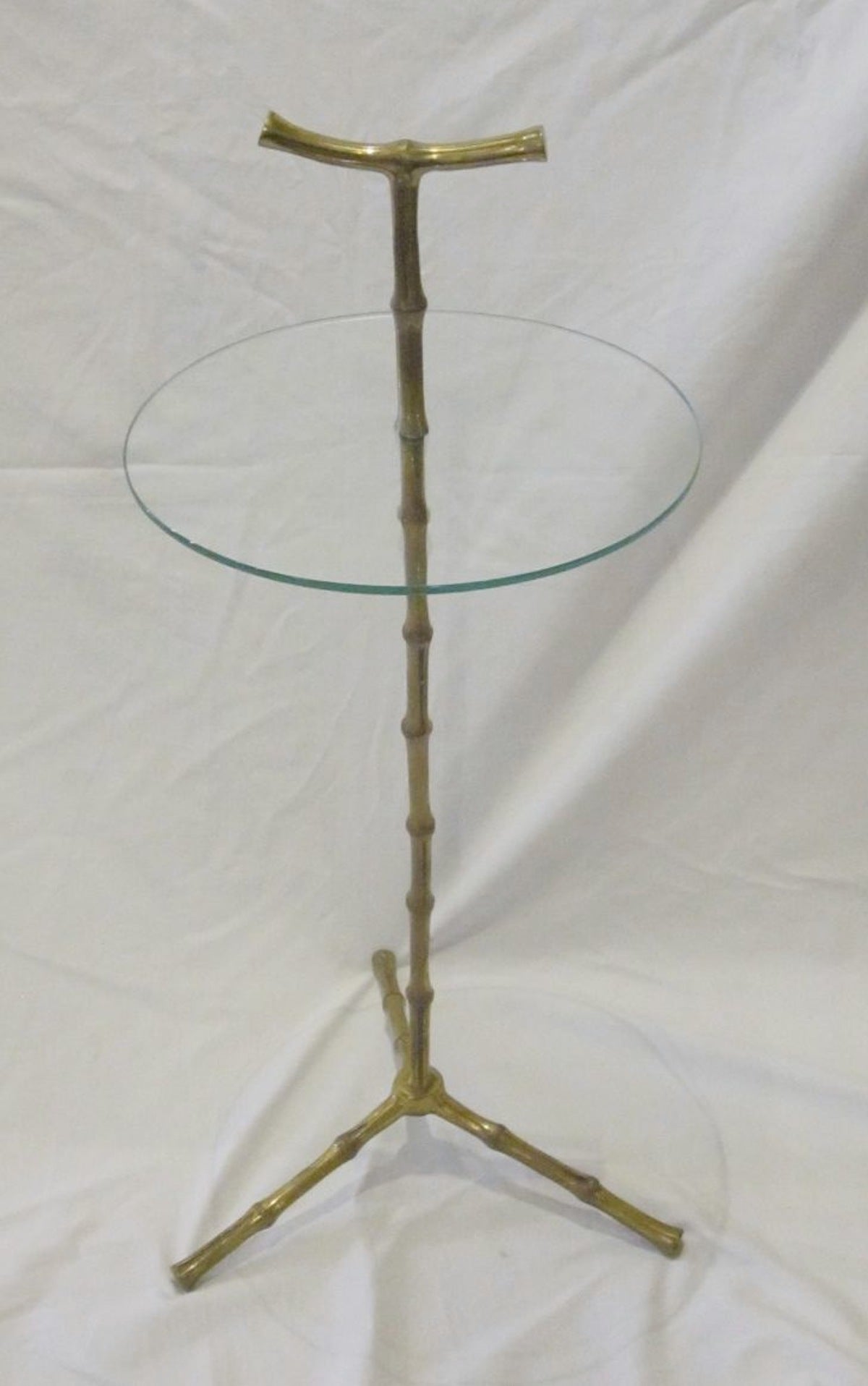 Maison Bagues Glass and Brass Cocktail Table, France, circa 1950s In Excellent Condition In New York, NY