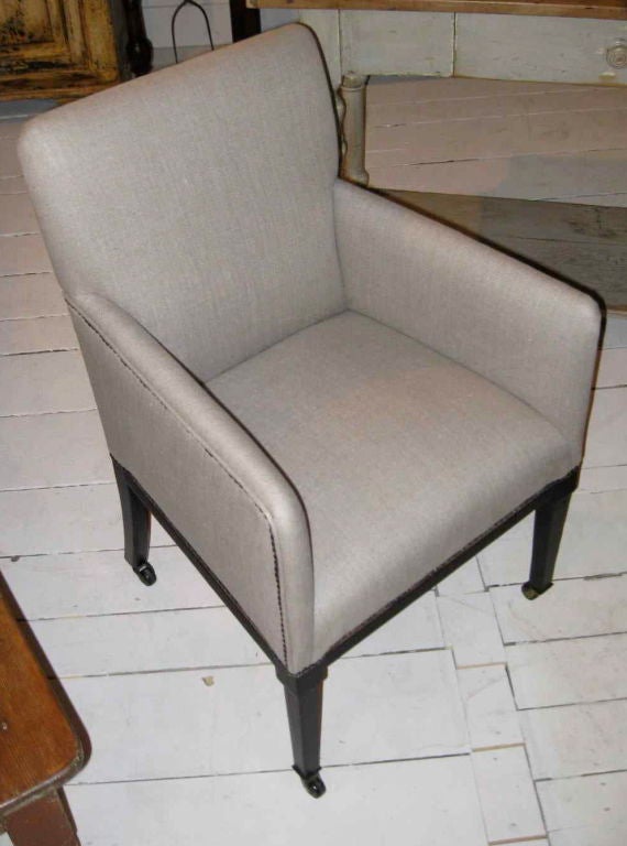 Pair of English 1920's Club Chairs
