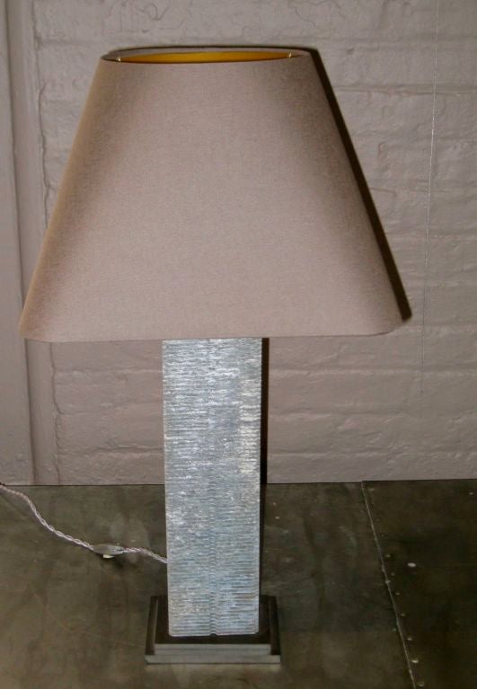 Pair of 1940's Belgian Industrial Element Lamps