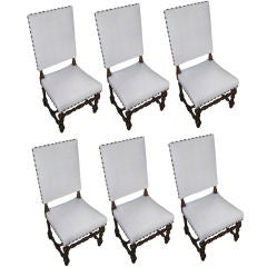 Set of Six Belgian Dining Room Chairs