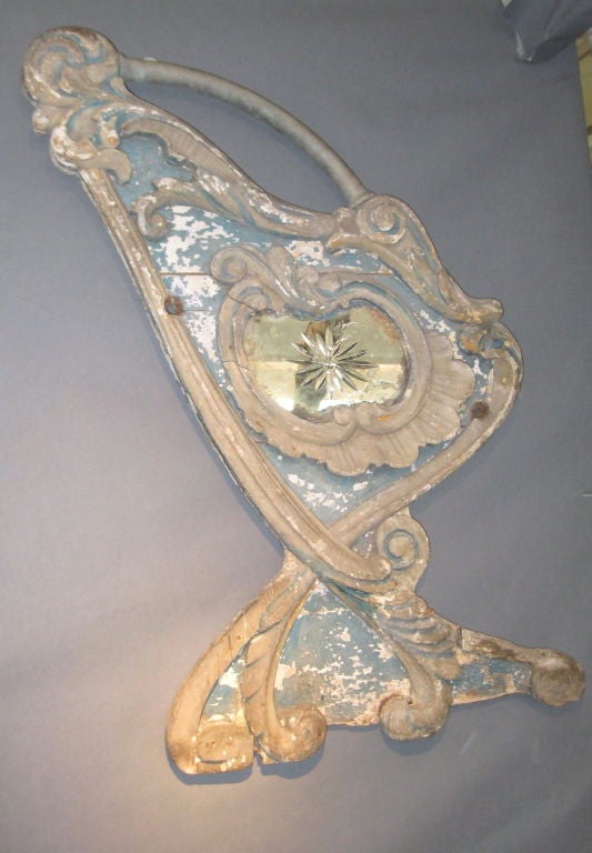 French 19thC Carousel Mirror/Wall Decoration