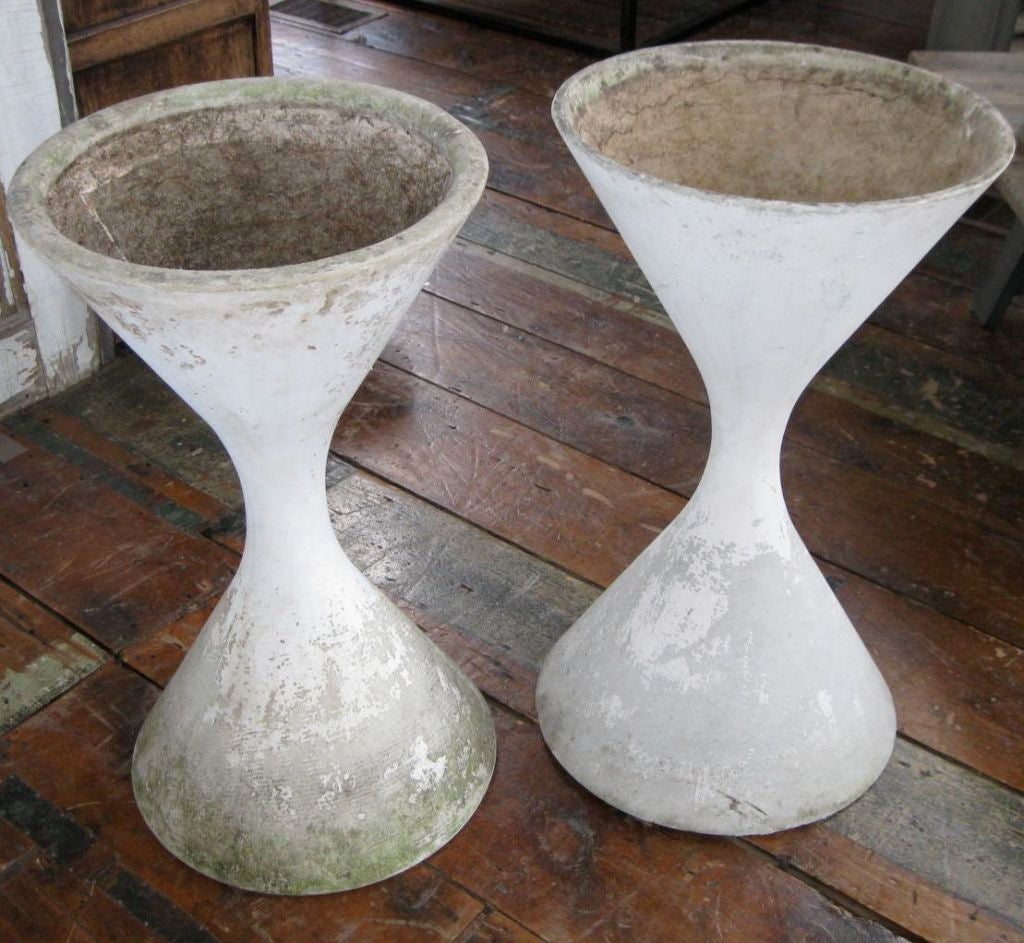 Pair of 1950's Spindel Planters By Willy Ghul/Anton Bee