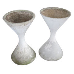 Pair of 1950's Spindel Planters By Willy Ghul/Anton Bee