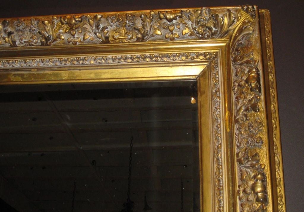 19thC Large Gold Guild Framed Mirror at 1stDibs