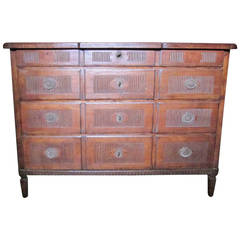 Italian Four Drawer Bureau, circa 1700s