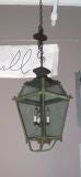 Pair 19thc English Copper Lanterns