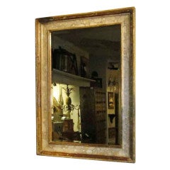 19thC Italian Faux Marble Framed Mirror