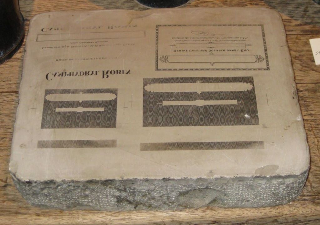 19thc French Stone Printing Blocks 2