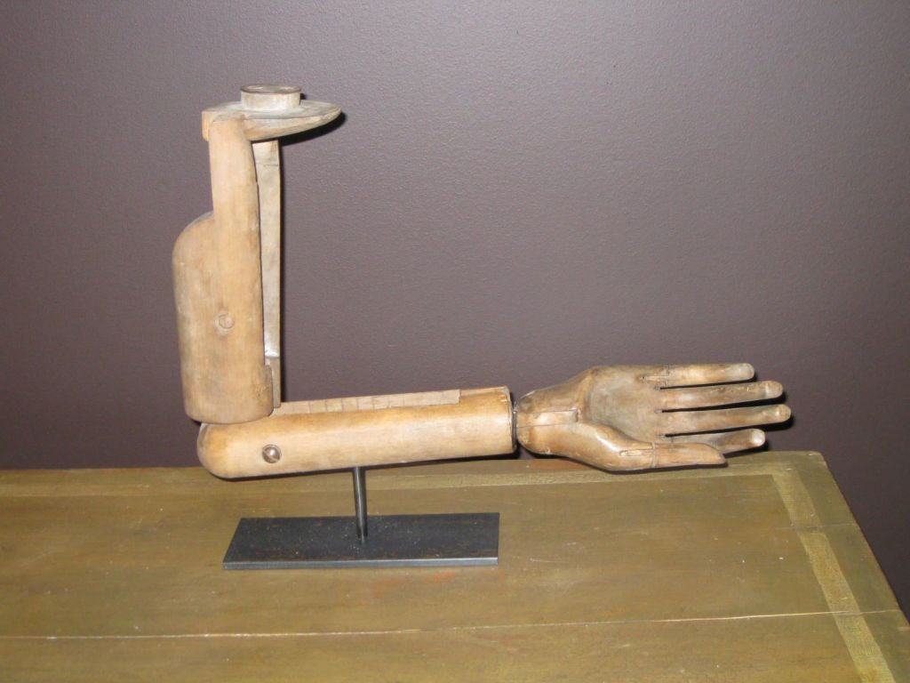 19thc Articulated Hand / Forearm