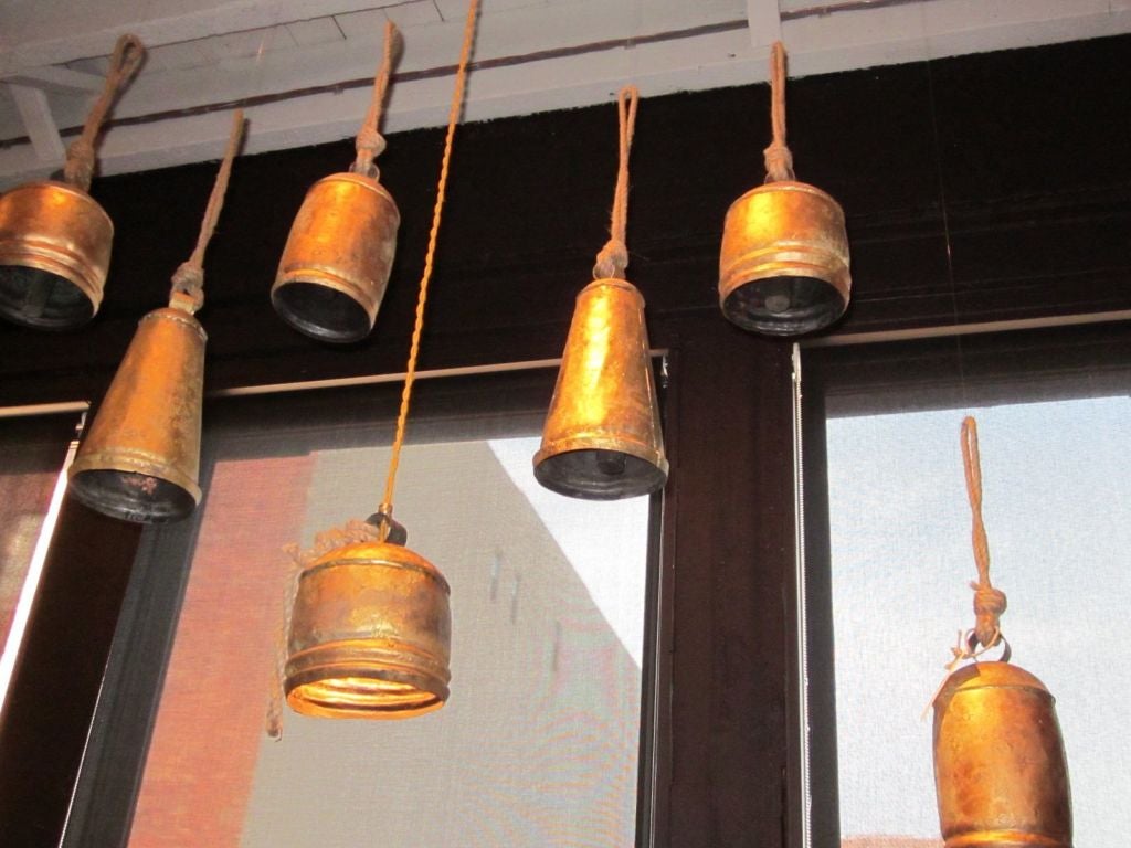 Indian Temple Bells/Hanging Pendant Light Fixtures 1