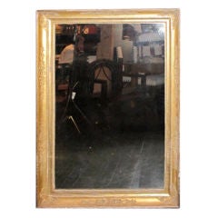 19th Century Gold Gilt Decorative Frame Rectangular Wall Mirror, France 3