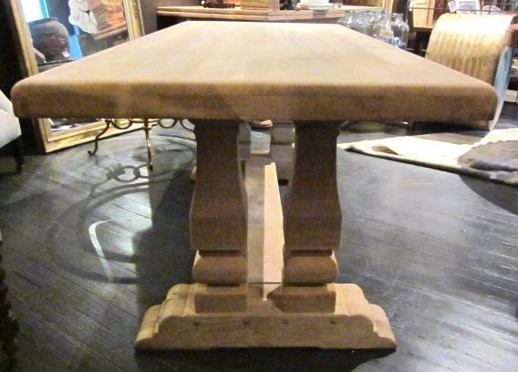 Flemish Bleached Thick Top Farm Table 1