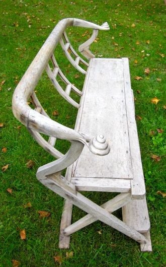 Mid-20th Century Chinese Garden Bench
