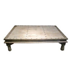 Antique 19thc Indian Bed Coffee Table
