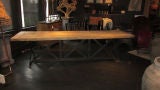Vintage 1940's French Industrial Dining Table
