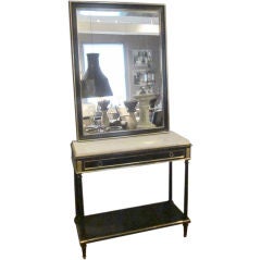 19thc French Console and Mirror