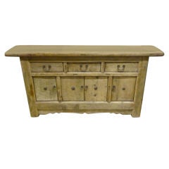 Antique Chinese Bleached Buffet/Credenza