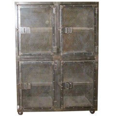 Vintage 1940's French Industrial Cabinet