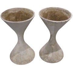 Pair of Swiss Spindel Planters by Willy Ghul/Anton Bee