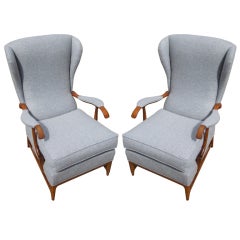 Pair Of Mid Century Italian Arm Chairs