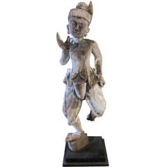 Wooden Buddha Figure