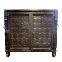 Vintage Impressive Steel Cabinet on Wheels