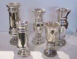Antique Assorted Mercury Glass 19thC Vases