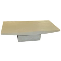 Italian Travertine Rectangular Coffee Table, Contemporary 5