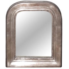 19thc French Silver Leafed Mirror