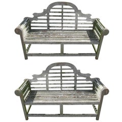 Used Pair of Garden Benches