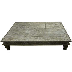 Antique 19th c. Indian Bed Coffee Table