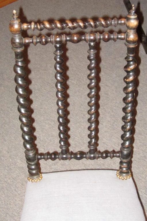 French Napoleon III Prayer Chair 1