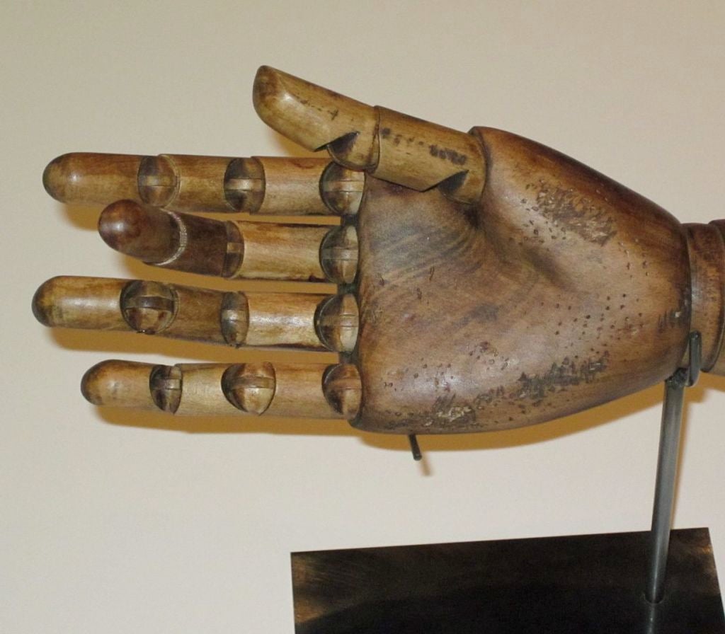 Large Horizontal Articulated Hand Sculpture