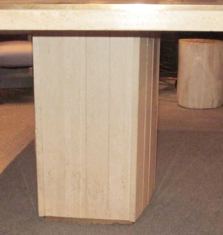 Willy Rizzo Travertine Table 1