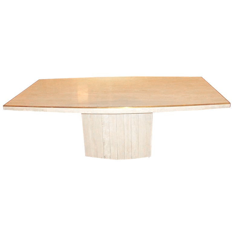 Willy Rizzo Travertine Table