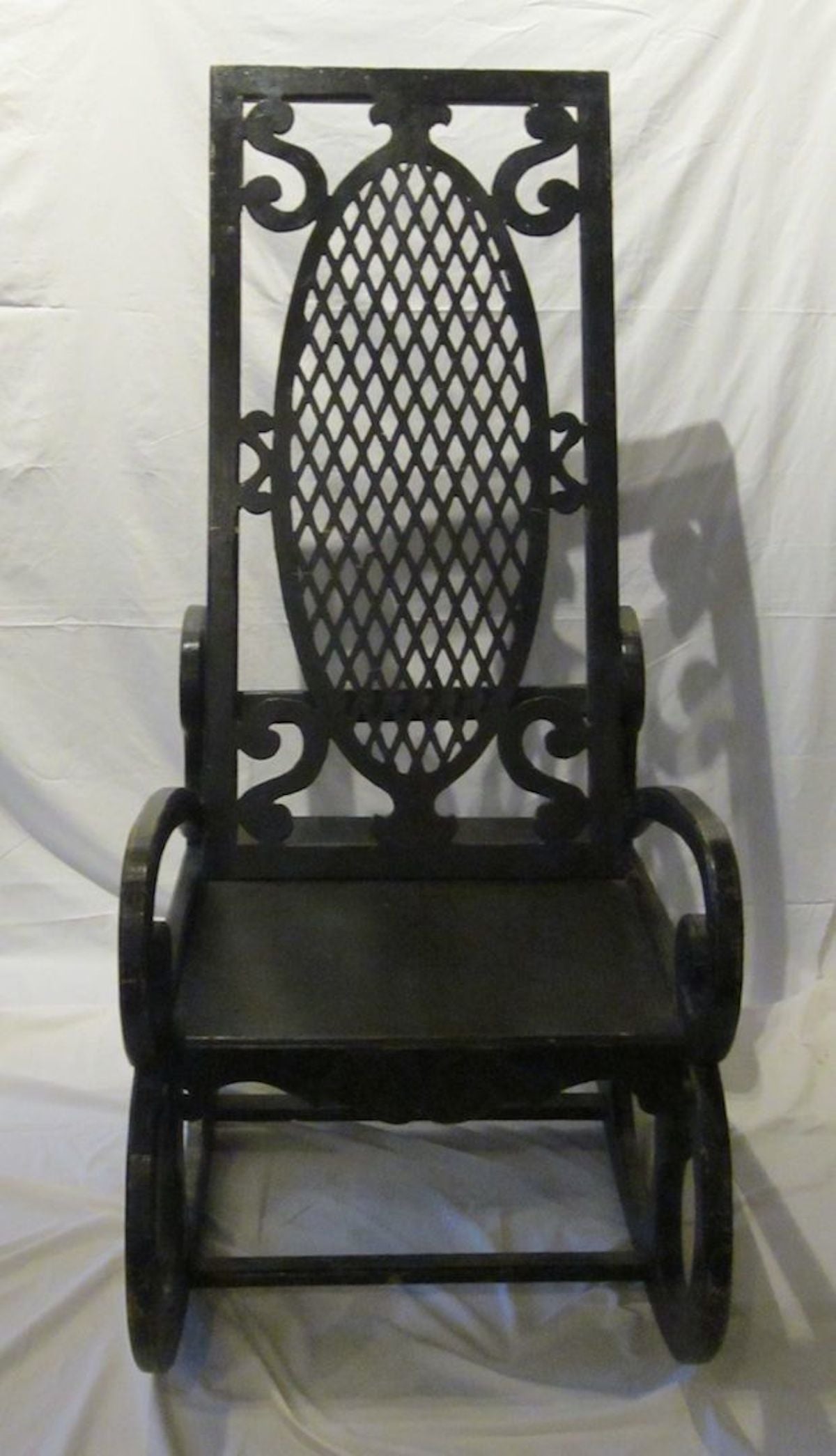 French Oversized Rocking Chair, France, 1920s