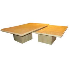 1970
s Italian Travertine Coffee Table