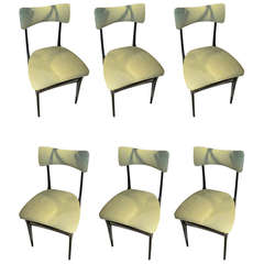 Set Of Six Italian 1960
s Dining Chairs