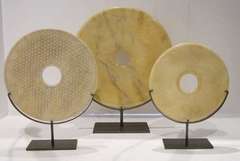 Chinese Set of Natural Stone Discs
