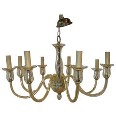 1940s Murano Glass Eight-Arm Chandelier, Italy 11