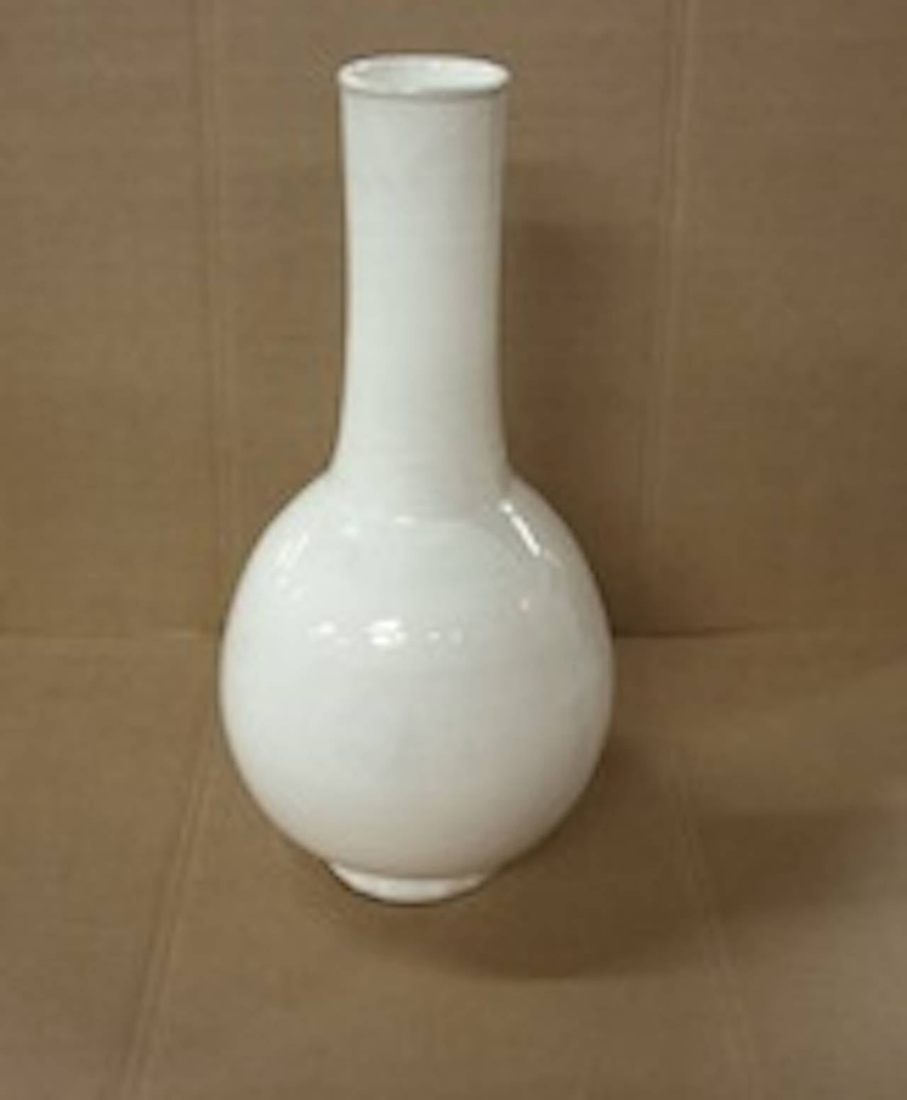 Cream Handmade Sculptural Shapes Terra Cotta Vases, China, Contemporary 2