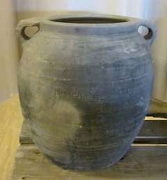 19th c. Chinese Black Terra Cotta Vase